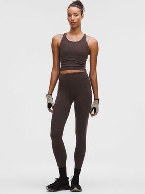 Lululemon Wunder Train High-Rise Tight 28” Pockets, Size 0, Sequoia